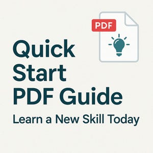 Quick Start PDF Guide: Learn a New Skill Today