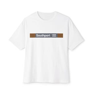 Southport Brown Line Station - Vintage Chicago CTA &#39;L&#39; Station Unisex Tee - City History Nostalgia Shirt, Gift for Chicago Lovers, CTA