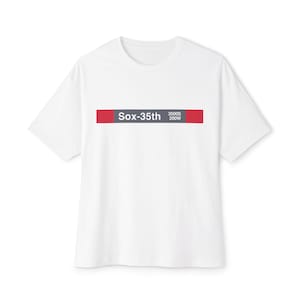 Sox-35th Station - Vintage Chicago CTA &#39;L&#39; Station Unisex Tee - Rate Field, City History Nostalgia Shirt, Gift for Chicago Lovers, CTA