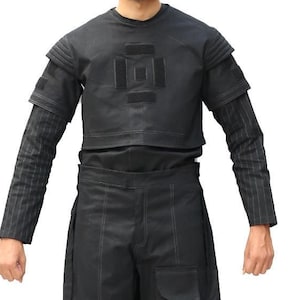Mandalorian Star Wars Flight Suit Cosplay Costumes Dn Dijarin Flight Suit Made 4 Piece Black Flight Suit with Flak Vest