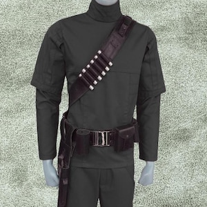 Mandalorian Din djarin cosplay Beskar Din Djarin Custom| Bounty hunter outfit| Starwars Suit| Cosplay costume with mando leather belt