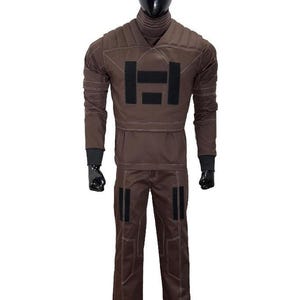 マンダロリアン スターウォーズ コスプレコスチューム – ブラウン バウンティハンター フライトスーツ＆ベスト | 3ピース カスタムアーマー