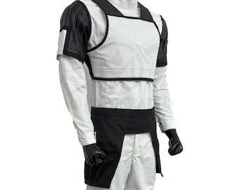Glaxy Hunter Flight suit 4 Piece Sci Fi Warrior Costume with Flak Vest, Kama, and Suit space Bounty Cosplay Outfit
