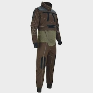 Din Djarin Mandalorian Suit with Vest & Cummerbund | Star Wars Bounty Hunter Cosplay Costume | Custom Mando Outfit