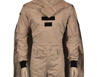 Mandalorian Star War Beskar Din Djarin Brown Flight Suit Cosplay Costume 5-Piece Bounty Hunter Outfit