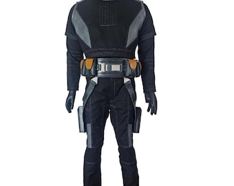 Complete costume with belt inspired by The Mandalorian Bo-Katan Kryze suit with leather belt