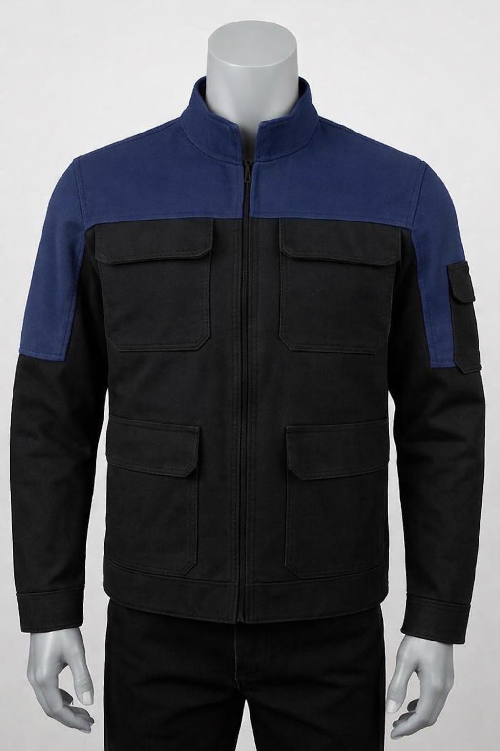 Fallout Inspired Vault Style Jacket – Black & Blue Cosplay Jacket ...