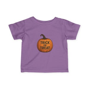 Halloween Infant Tee, Cute Trick or Treat T-Shirt for Babies, Halloween Costume, Pumpkin Baby Shirt, Toddler Halloween Outfit, Festive