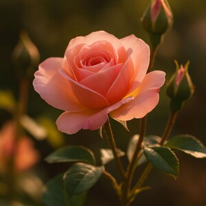 Blush of Nature – Romantic Rose Wall Art (6 Vertical Sizes)
