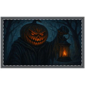 Halloween Pumpkin Doormat, Spooky Entrance Mat, Trick or Treat Decor, Fall Welcome Mat, Haunted House Decor