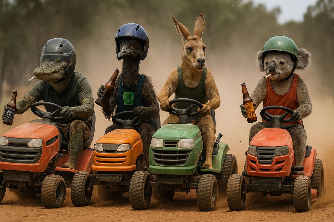 Unique Animal Racing Funny Aussie Animals Racing Digital Download | Desert Sprint (4 Sizes ...