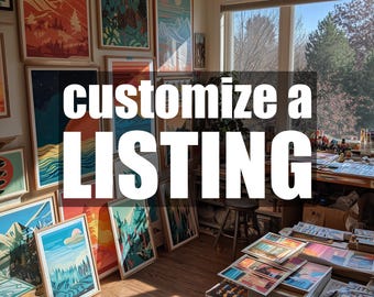 Customize A Listing | Custom Print