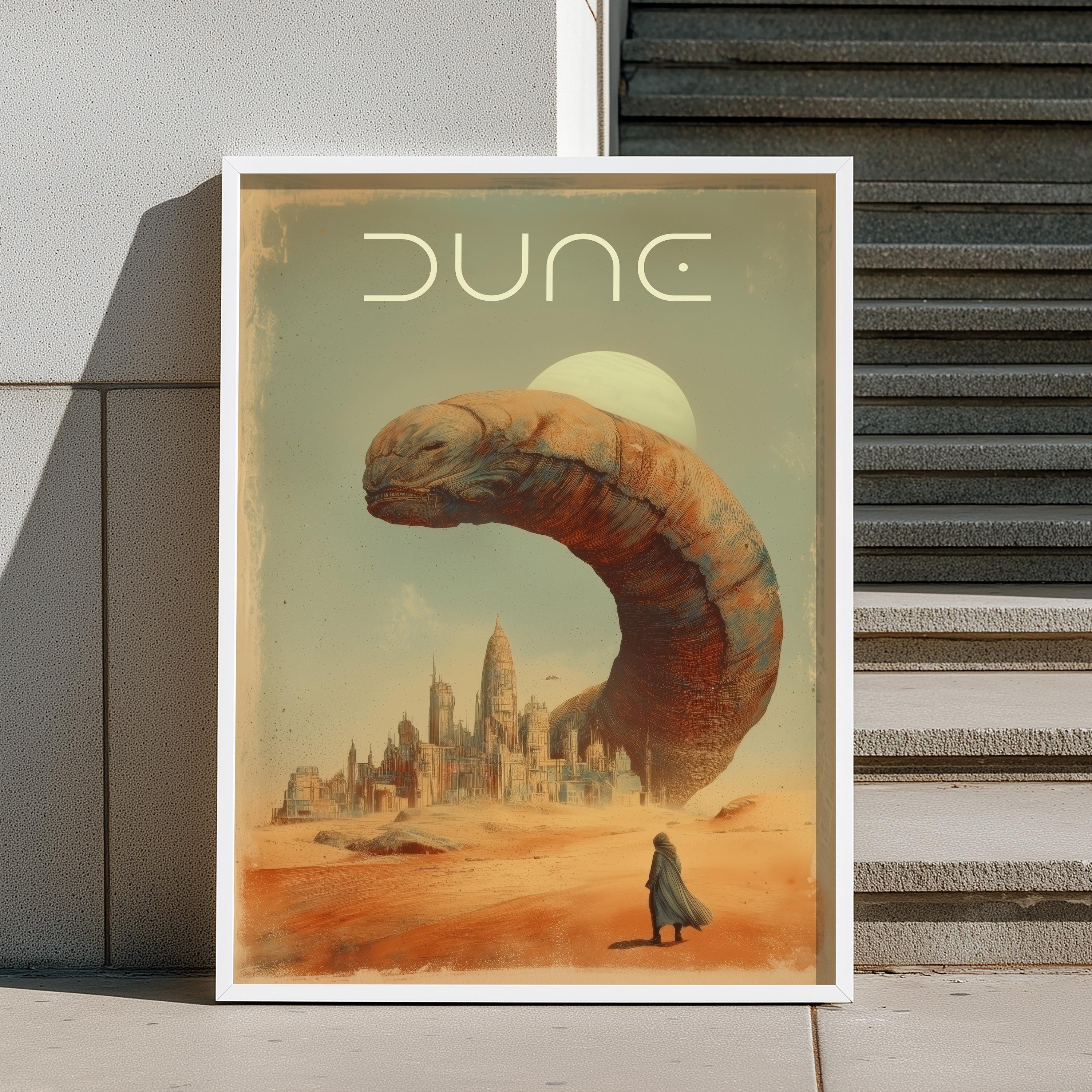 Dune Poster | Epic Desert Sci-fi Artwork | Arrakis Wall Art | Frank ...