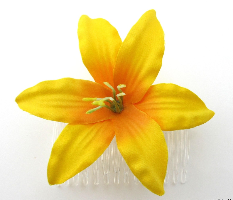 3.5/" White Cream Lily Silk Flower Brooch Pin Hat,Scarf