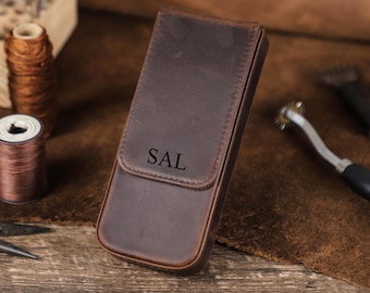 3 Étui à stylo plume, étui à stylo en cuir pour voyage, cadeau pour anniversaire, jour de Noël