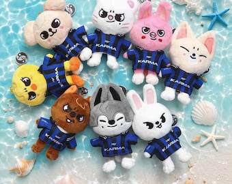 Stray Kids SKZOO Karma Outfit Plush Keychain | SKZ Plush Toy | Kpop Stray Kids Doll | SKZOO Keychain Gift | Stay Fan Merch