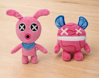 Poppy Playtime Loopsy Noodle Plush Reversible Toy Wrongside Outimal Cute Plush Doll Zipper Flip Toy Horror Game Gift