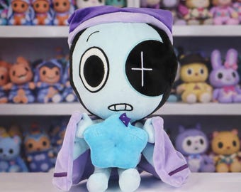 Astro Dandy’s World Plush Cute Blue Ghost Plushie Soft Stuffed Animal Dandys World Toy Kawaii Spooky Cute Plush Gift