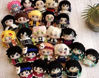Demon Slayer All Character Plush Doll | Kimetsu no Yaiba Plushies Set | Tanjiro Nezuko Zenitsu Inosuke Anime Stuffed Toy | Cute Kawaii Gift