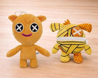 Poppy Playtime Wrongside Outimals Dizzy Booboo Flip Plush Reversible Plush Toy Creepy Cute Horror Game Plush Gift