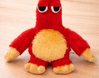 Poppy Playtime Chum Chompkins Plush Toy Cute Horror Game Plush Red Monster Plush Gift for Gamers Collectible