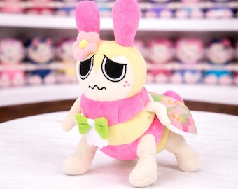 Squirm Dandy’s World Worm Plush Cute Pink Bug Plushie Soft Stuffed Animal Dandys World Toy Kawaii Creature Plush Gift