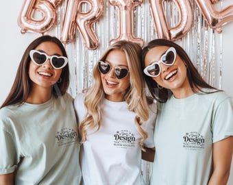 Bride Squad Shirt Mockup, Bachelorette Party T-Shirt Mockup, Bella Canvas Mockup, Bridal Shirt Mockup, Instant Digital Download