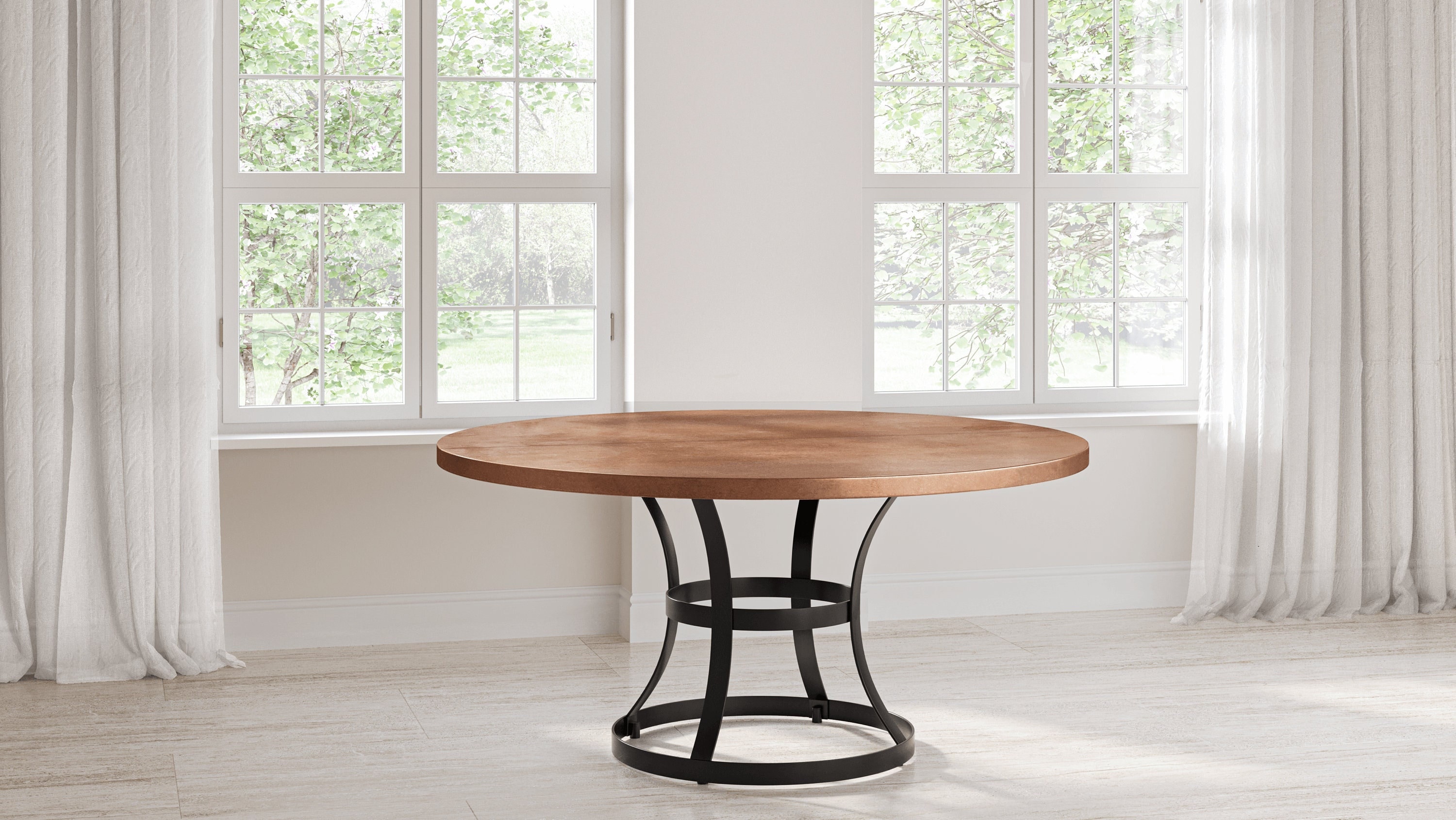 Round Copper Dining Table, Copper Pedestal Dining Table,  Round Copper Pedestal Dining Table, Round Copper Top Table, Round Copper Table