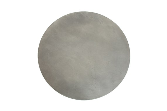 Round Zinc Top Dining Table Round Industrial Table Metal Top Pedestal Table Etsy