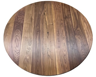 Round Black Walnut Wood Table Top, Solid Black Walnut Wood, Round Walnut Table Tops