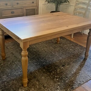 Solid Reclaimed Oak Dining Table, Rectangular Four legged Kitchen Table, Reclaimed Barnwood Table, Rustic Barnwood Kitchen Table