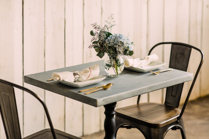 Zinc Top Only Square Zinc Tabletop Top Only No Base Zinc Tabletops