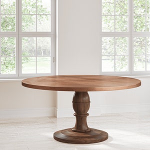 Round Copper Dining Table, Copper Pedestal Dining Table, Round Copper Pedestal Dining Table, Round Copper Top Table, Round Copper Table 画像 4