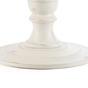Round Zinc Top Pedestal Dining Table image 3