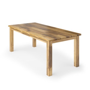 Parsons Wood Dining Table