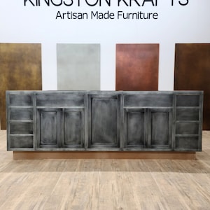 Distressed Metal Bathroom Vanity