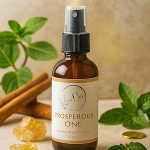 Prosperous One – Abundance & Manifestation Aromatherapy Spray | Mist for Wealth, Success, and Energetic Alignment