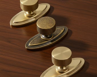 Pomello per mobile in ottone anticato: pomello per cassetto in bronzo champagne