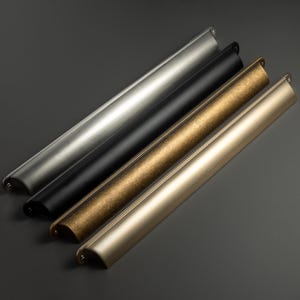 Brushed Satin Cabinet Handle: Champagne Bronze Cupboard Drawer Pull