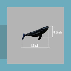 Resin Whale Figurine – Handmade Ocean Animal Model, Miniature Whale Sculpture, Nautical Sea Life Decor, Marine Wildlife Gift