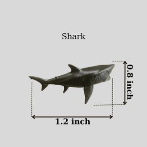 Mini Plastic Shark Figurine: Realistic Ocean Animal Model
