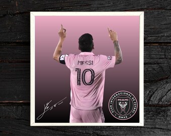 Lionel Messi Inter Miami Poster: Football Legend Art (Digital Download 24"x24")