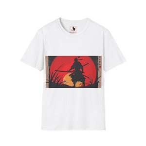 Samurai Sunset T-Shirt - Japanese Warrior Art Tee, EU Shipping Available