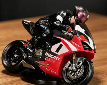 Regalo per gli amanti delle moto | Statuetta 3D personalizzata da foto / Harley/Ducati/BMW / Regalo per il fidanzato