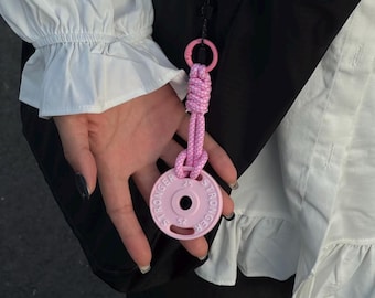 Weight Plate Keychain｜gym gift, fitness, barbell, workout accessory｜crossfit｜Bag Charm