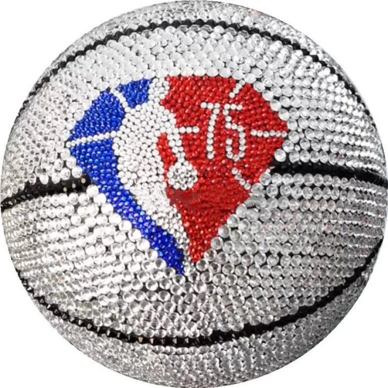 Custom Rhinestone Basketball, Handmade Bling Sport Decor - Etsy