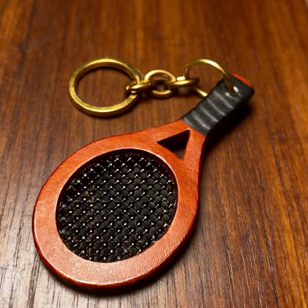 Custom Mini Racquet Handmade Personalized Mini Tennis Racket - Italian Leather Heirloom - Etsy