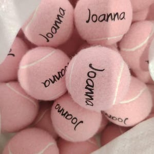 Personalized Tennis Ball with Custom Name for Wedding guest gift Unique Tennis Event Gift name customized Tennis Ball for Wedding party gift