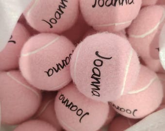 Pelotas de tenis con logotipo personalizado: recuerdo de boda personalizado, regalo corporativo