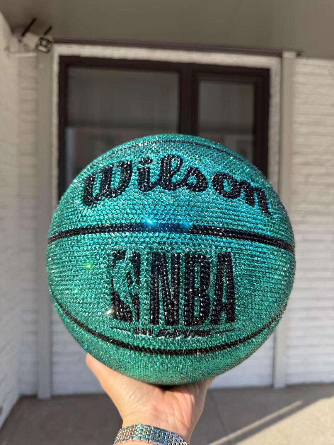 Custom Rhinestone Basketball, Handmade Bling Sport Decor - Etsy